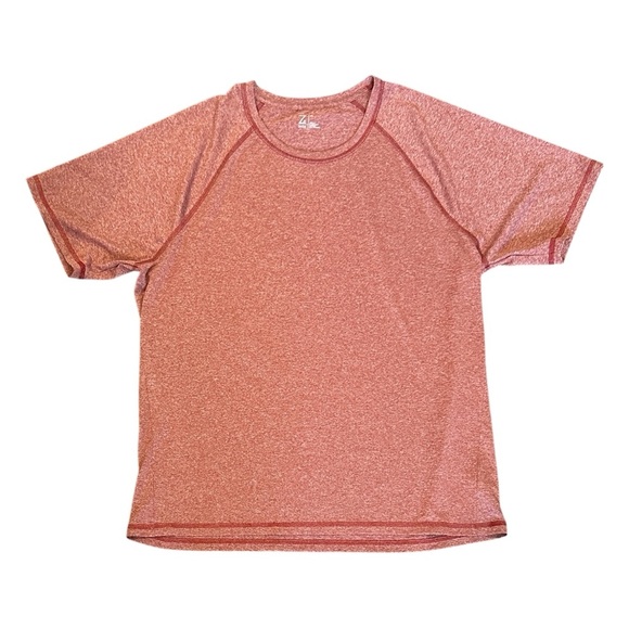 Zella Performance Workout Short Sleeve Athletic Tee in Heathered Red Men’s XL - Picture 1 of 5